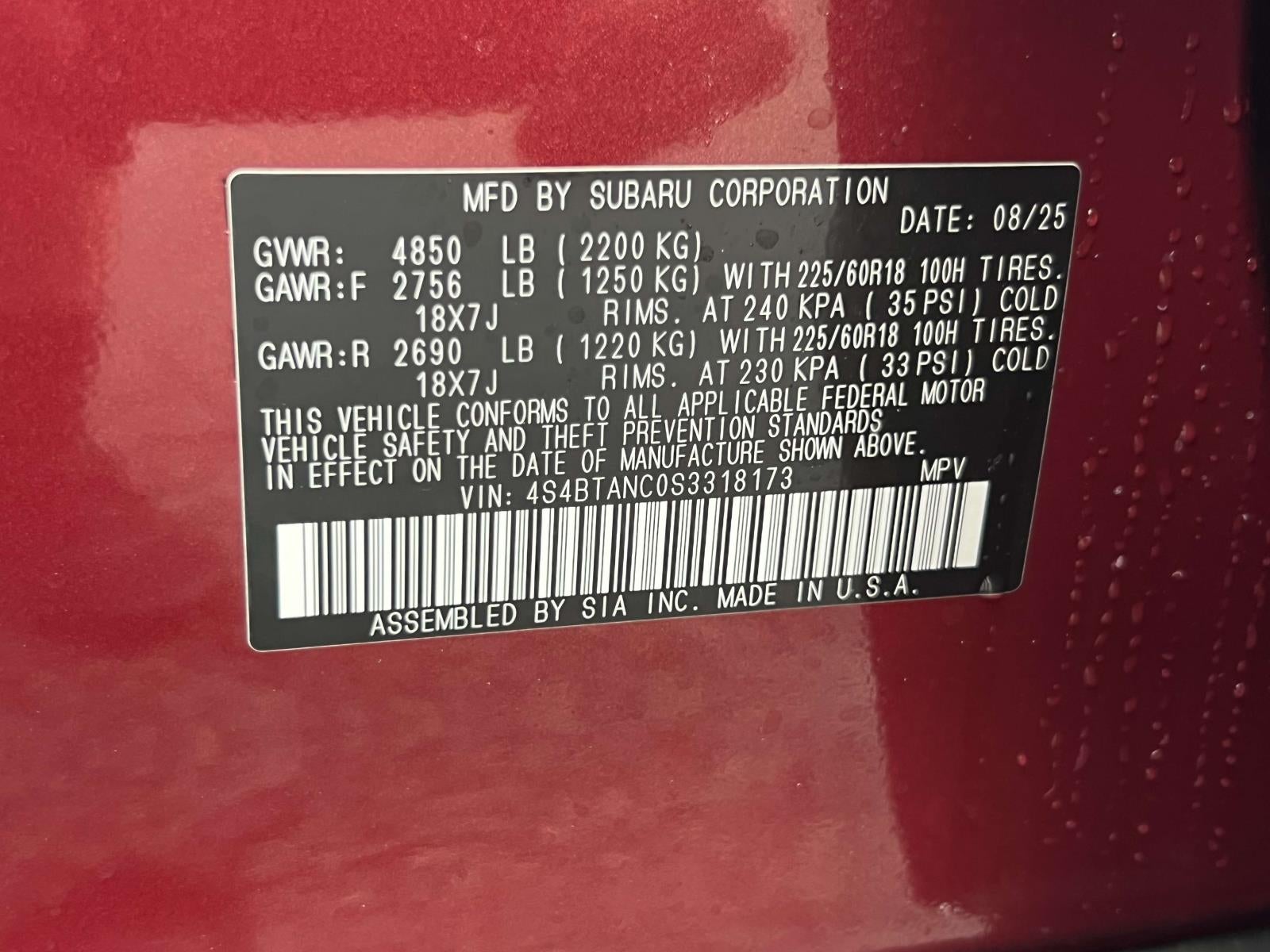 2025 Subaru OUTBACK Limited