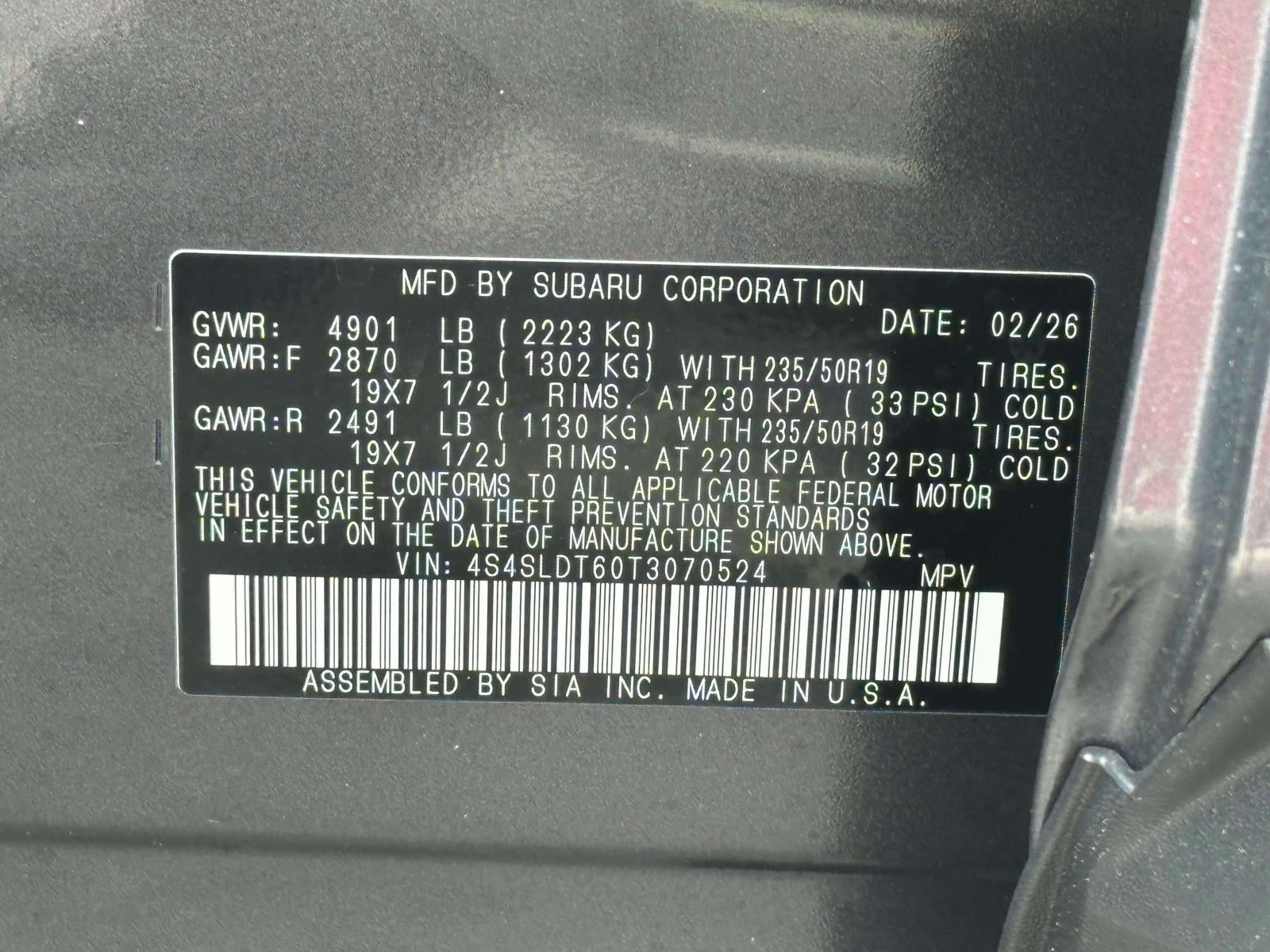 2026 Subaru FORESTER Touring