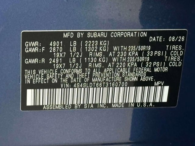 2026 Subaru FORESTER Touring