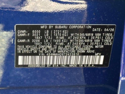 2026 Subaru ASCENT Premium 8-Passenger