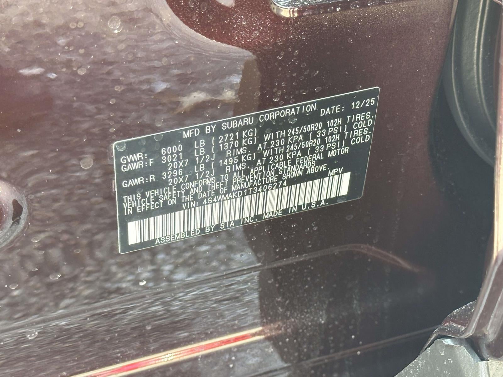 2026 Subaru ASCENT Touring 7-Passenger