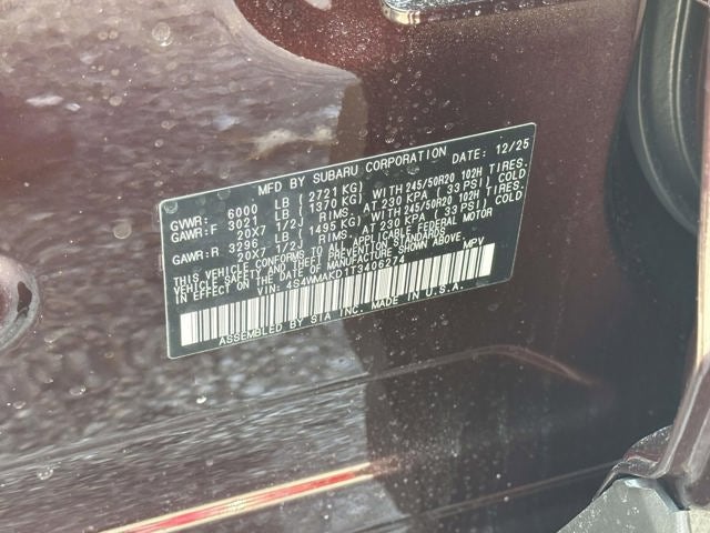 2026 Subaru ASCENT Touring 7-Passenger