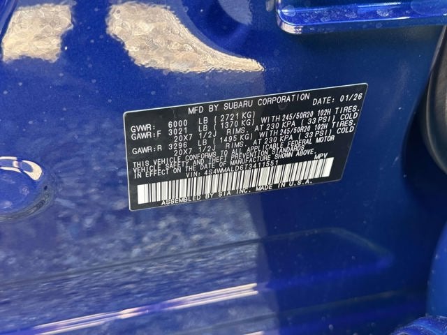 2026 Subaru ASCENT Onyx Edition Touring 7-Passenger