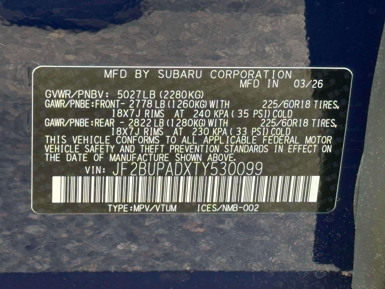 2026 Subaru OUTBACK Premium