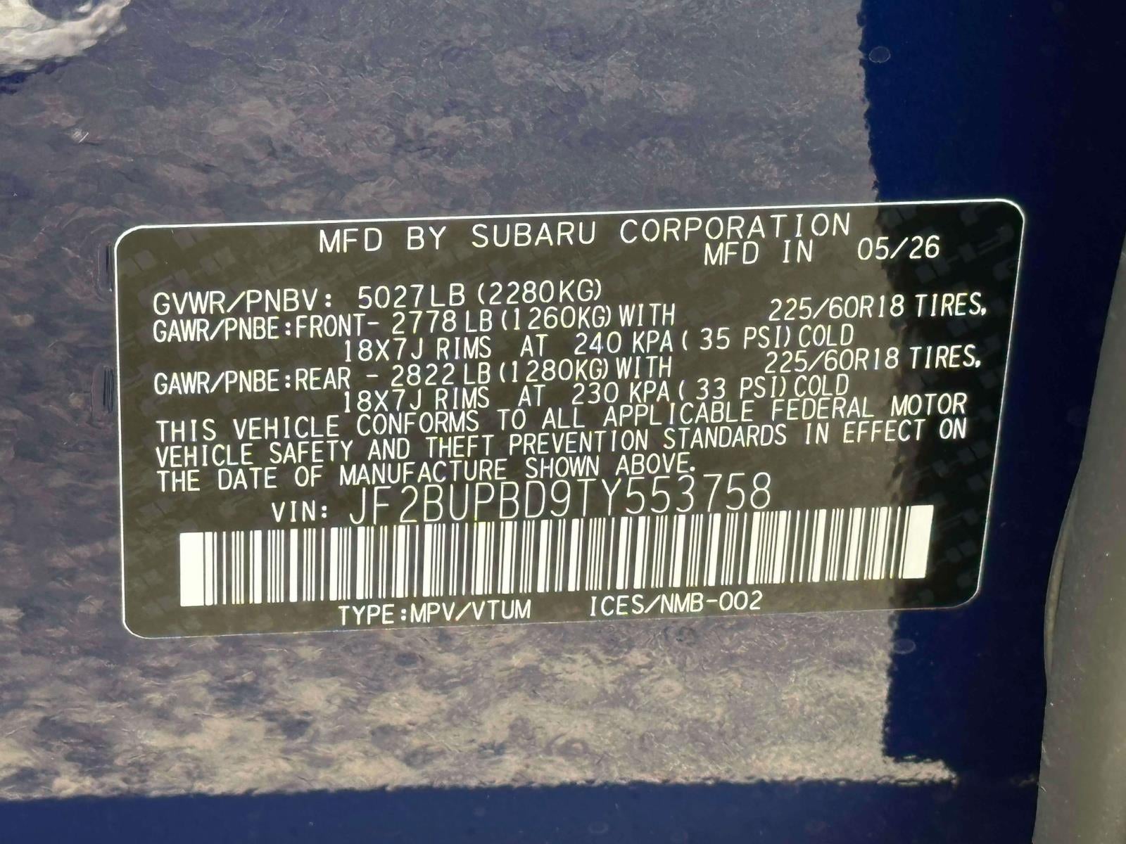 2026 Subaru OUTBACK Premium