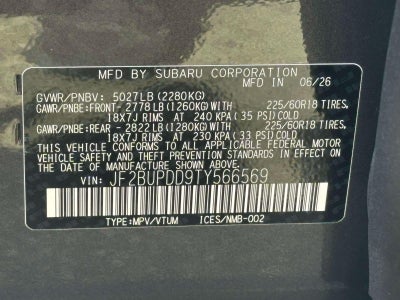 2026 Subaru OUTBACK Limited