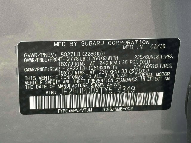 2026 Subaru OUTBACK Limited