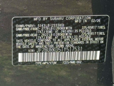 2026 Subaru OUTBACK Wilderness