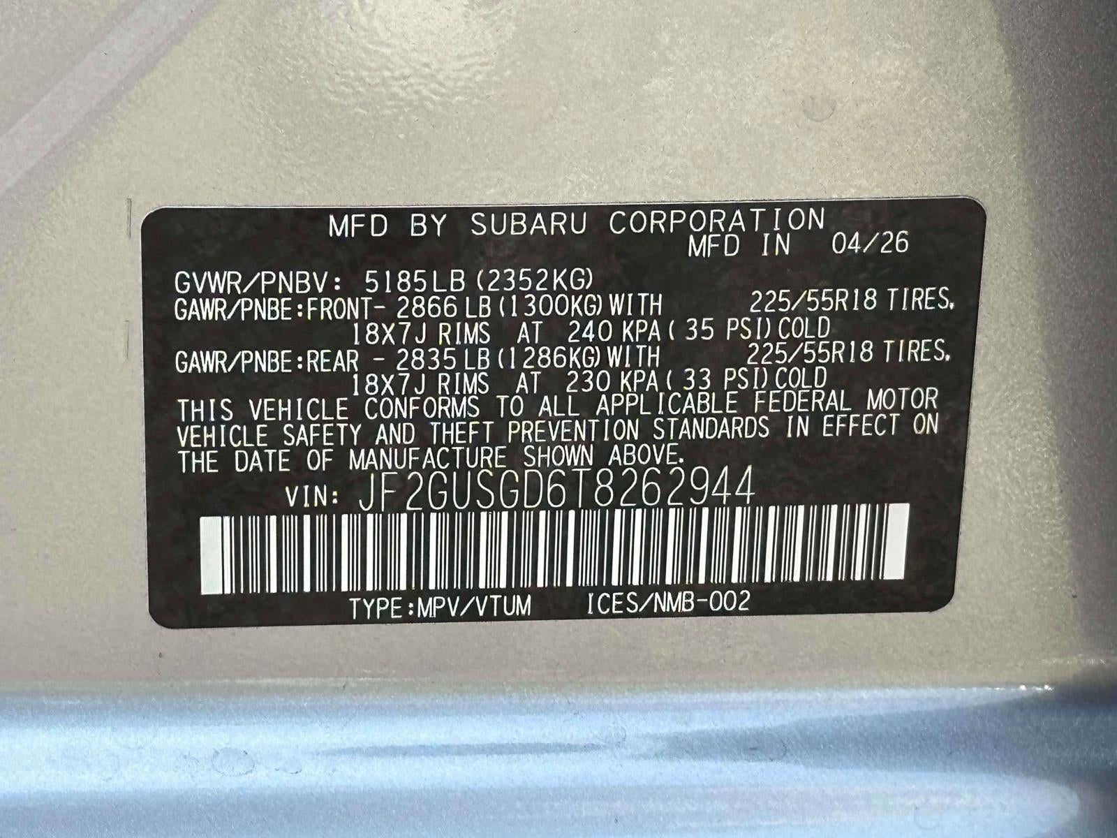 2026 Subaru CROSSTREK Sport Hybrid