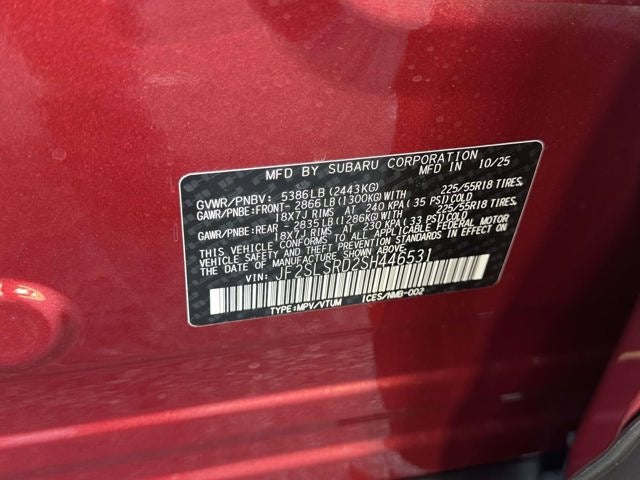 2025 Subaru FORESTER Limited Hybrid