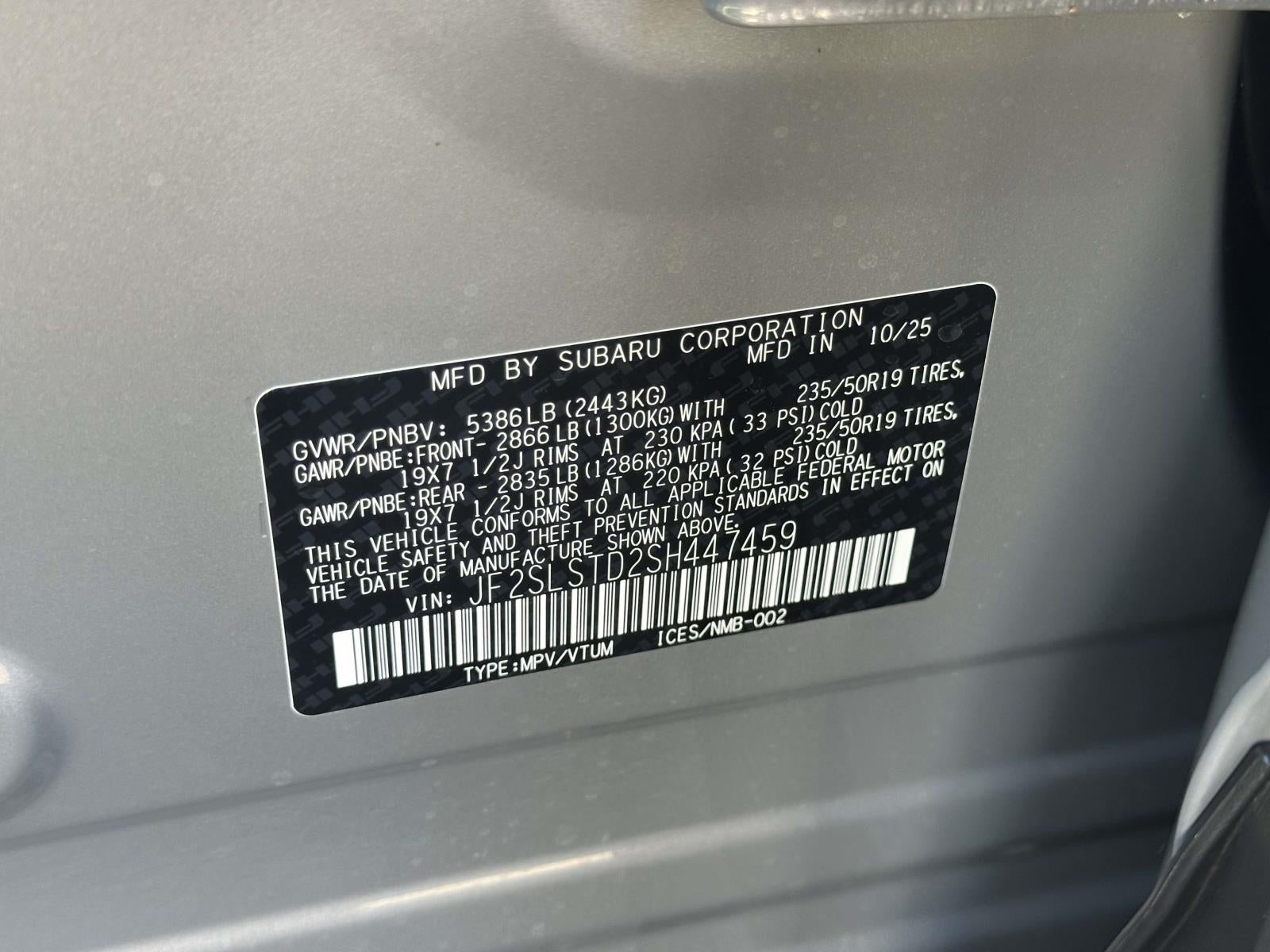 2025 Subaru FORESTER Touring Hybrid