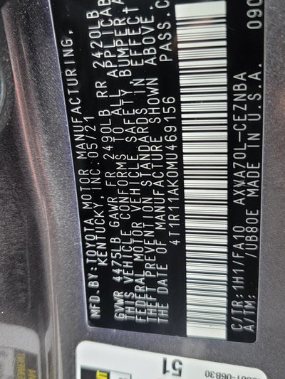 2021 Toyota Camry LE