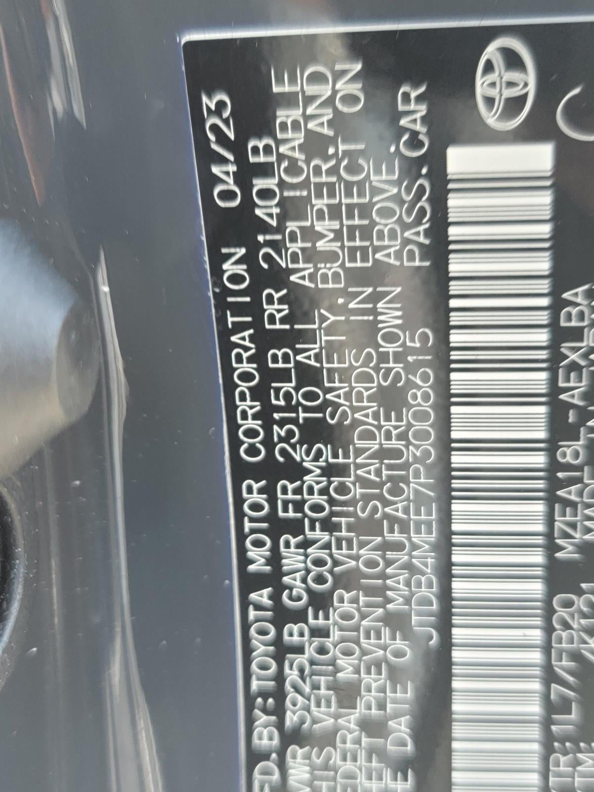 2023 Toyota Corolla LE