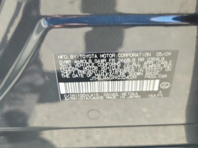 2009 Lexus ES 350 350