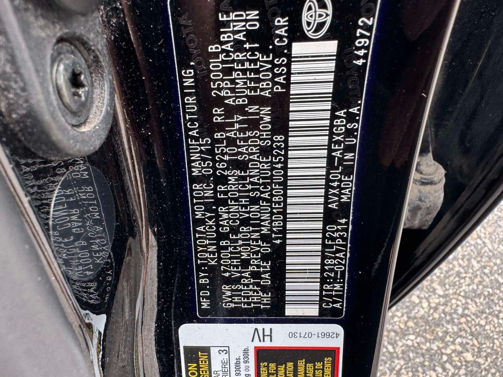 2015 Toyota Avalon Hybrid 4dr Sdn XLE Premium (Natl)