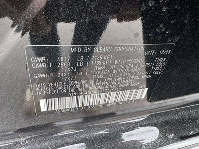 2026 Subaru CROSSTREK Base