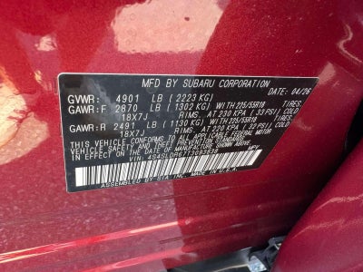 2026 Subaru FORESTER Limited