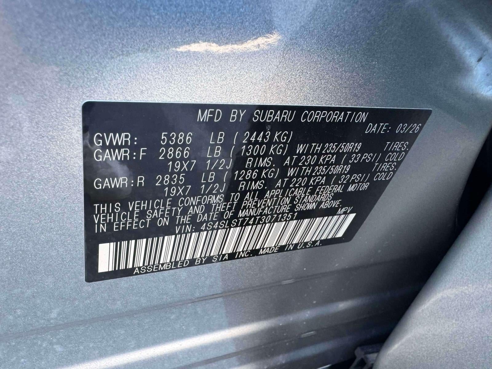 2026 Subaru FORESTER Touring Hybrid