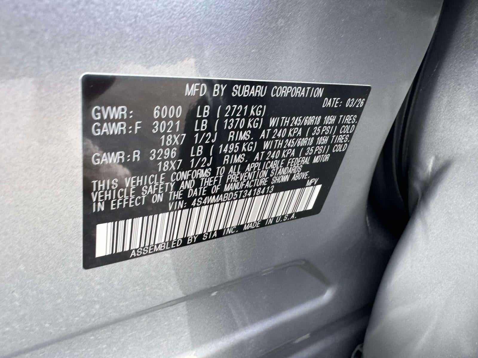 2026 Subaru ASCENT Premium 7-Passenger