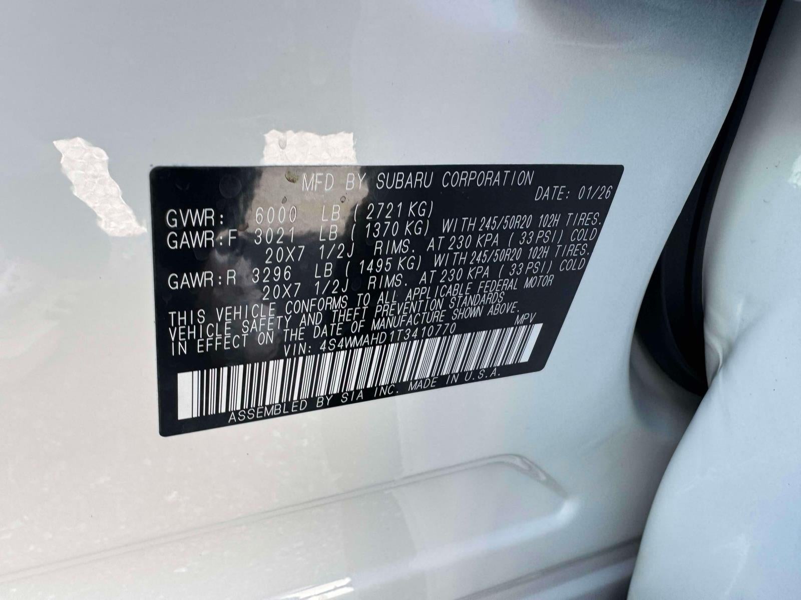 2026 Subaru ASCENT Limited Bronze Edition 7-Passenger