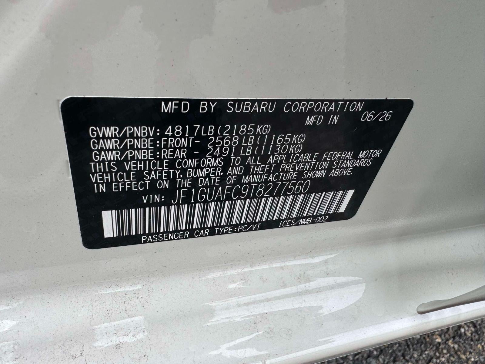2026 Subaru IMPREZA Sport