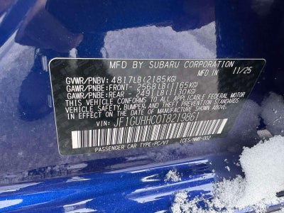 2026 Subaru IMPREZA RS