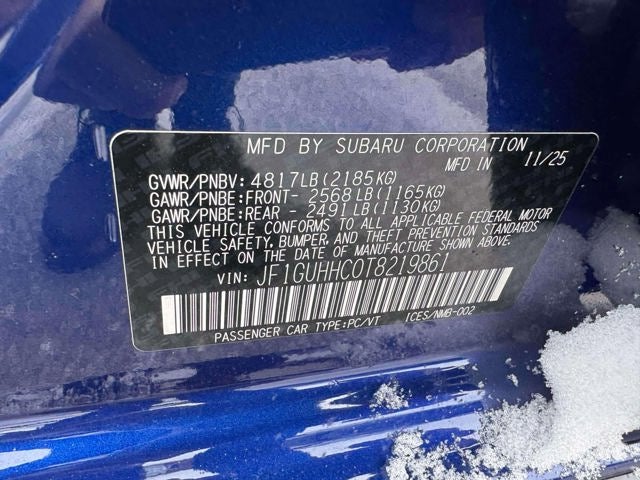 2026 Subaru IMPREZA RS