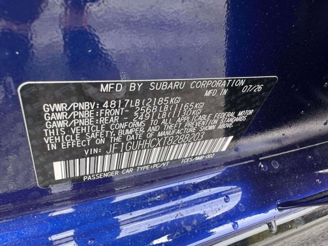 2026 Subaru IMPREZA RS