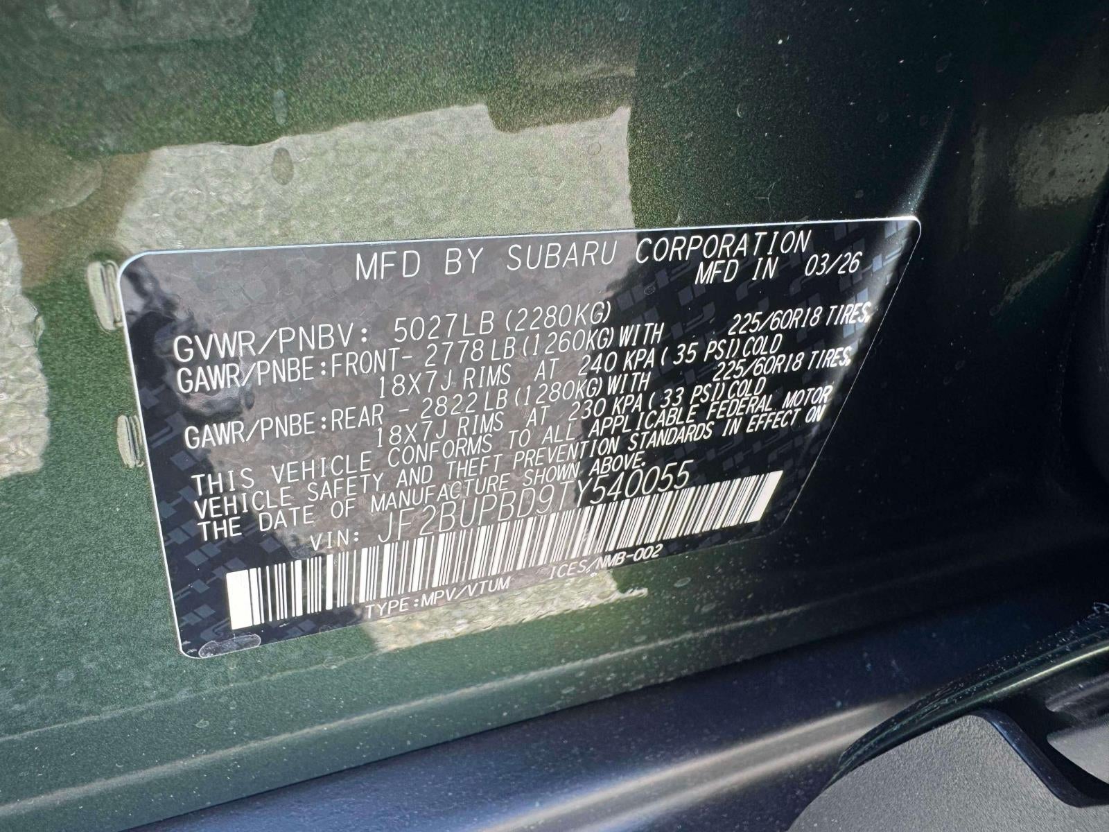 2026 Subaru OUTBACK Premium