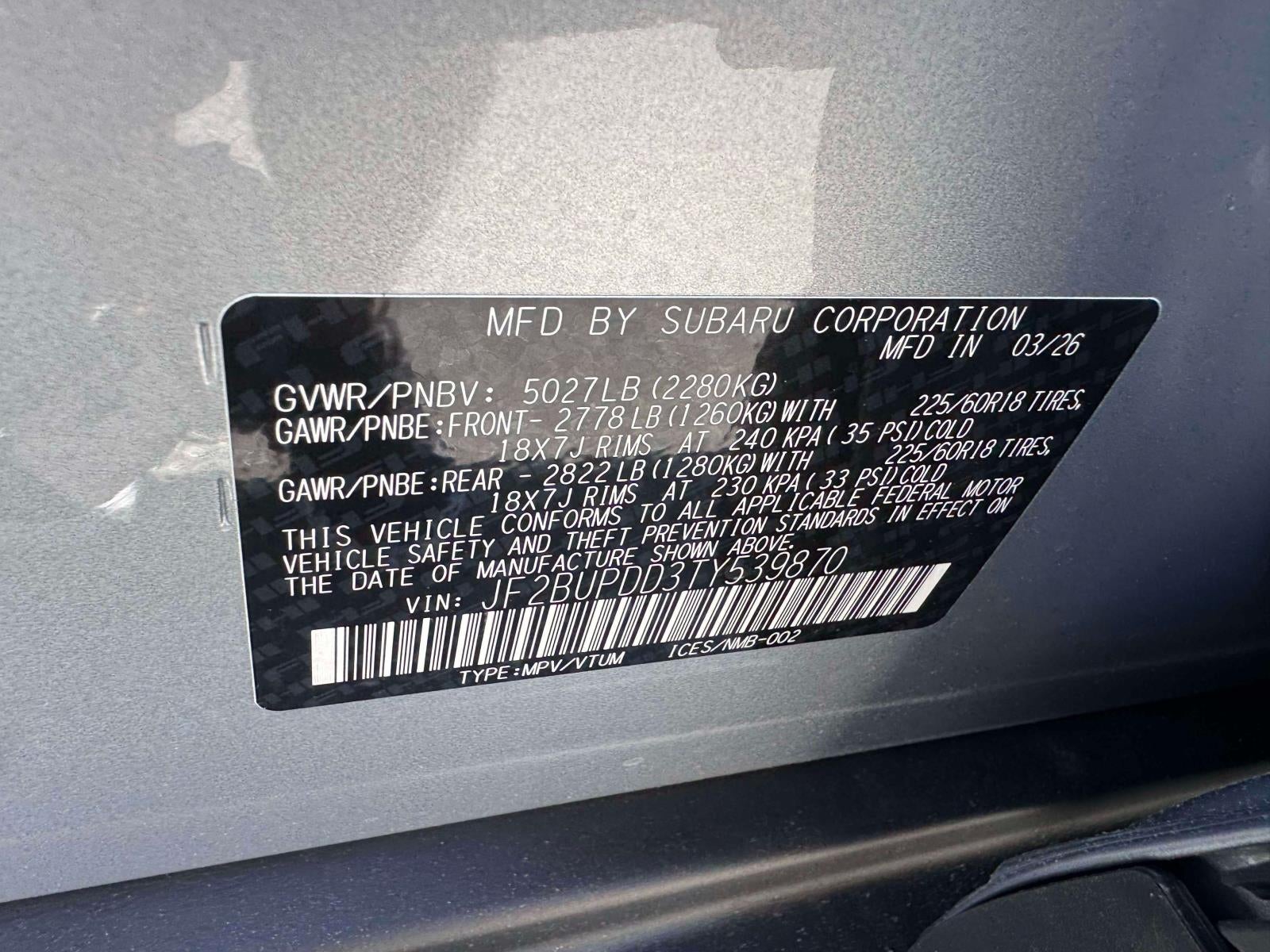 2026 Subaru OUTBACK Limited