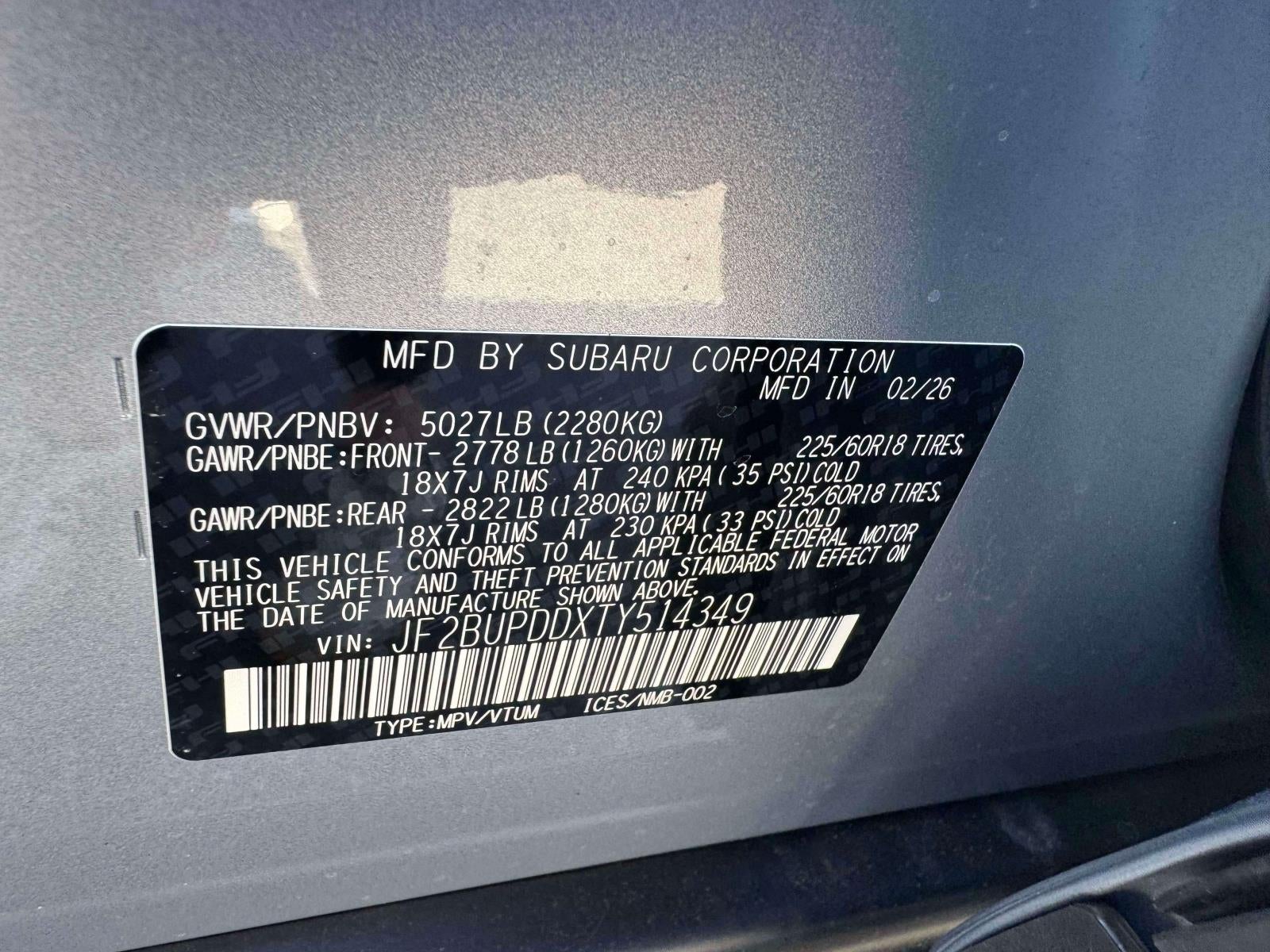 2026 Subaru OUTBACK Limited