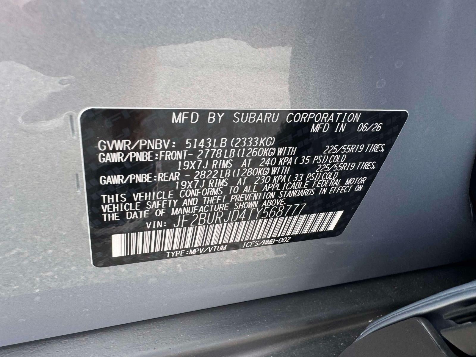 2026 Subaru OUTBACK Touring XT
