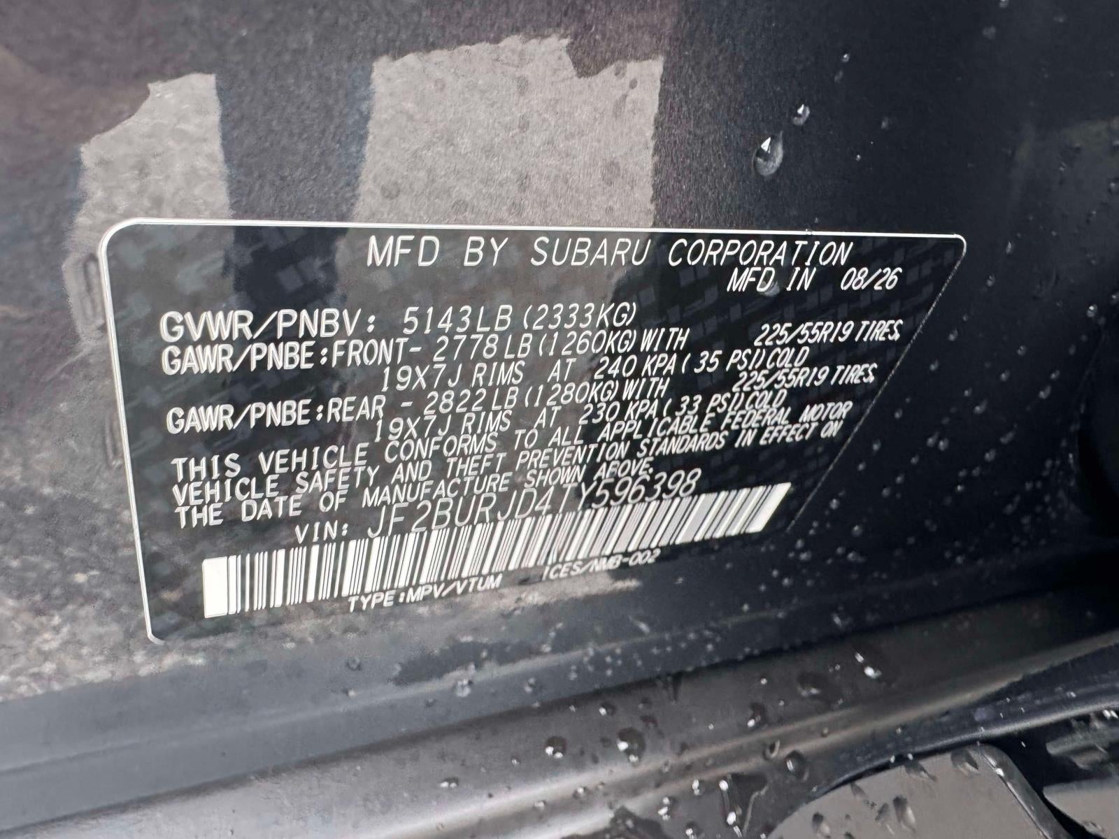 2026 Subaru OUTBACK Touring XT