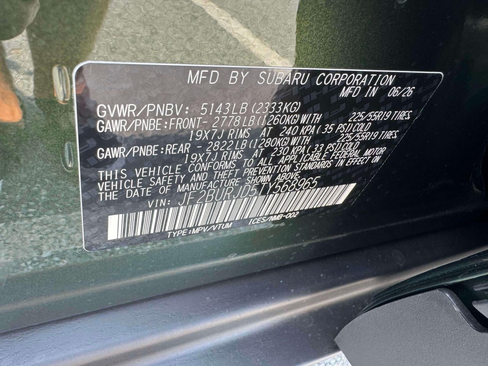 2026 Subaru OUTBACK Touring XT