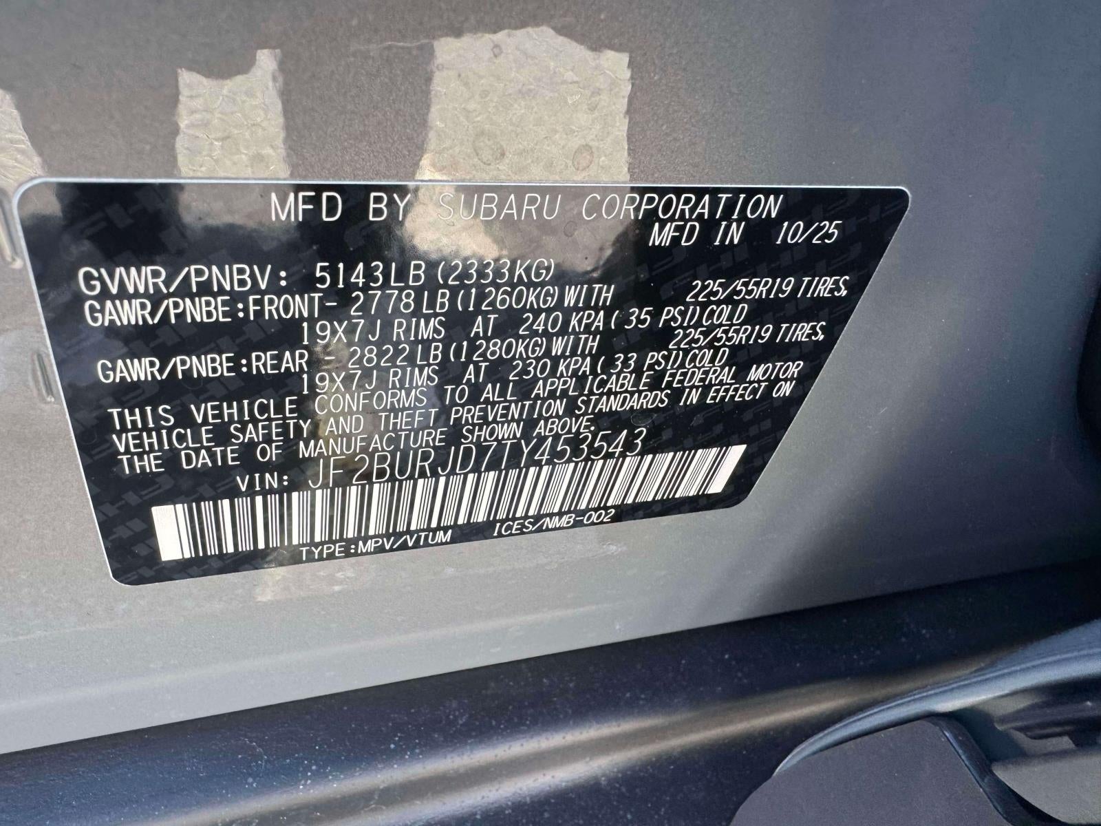 2026 Subaru OUTBACK Touring XT