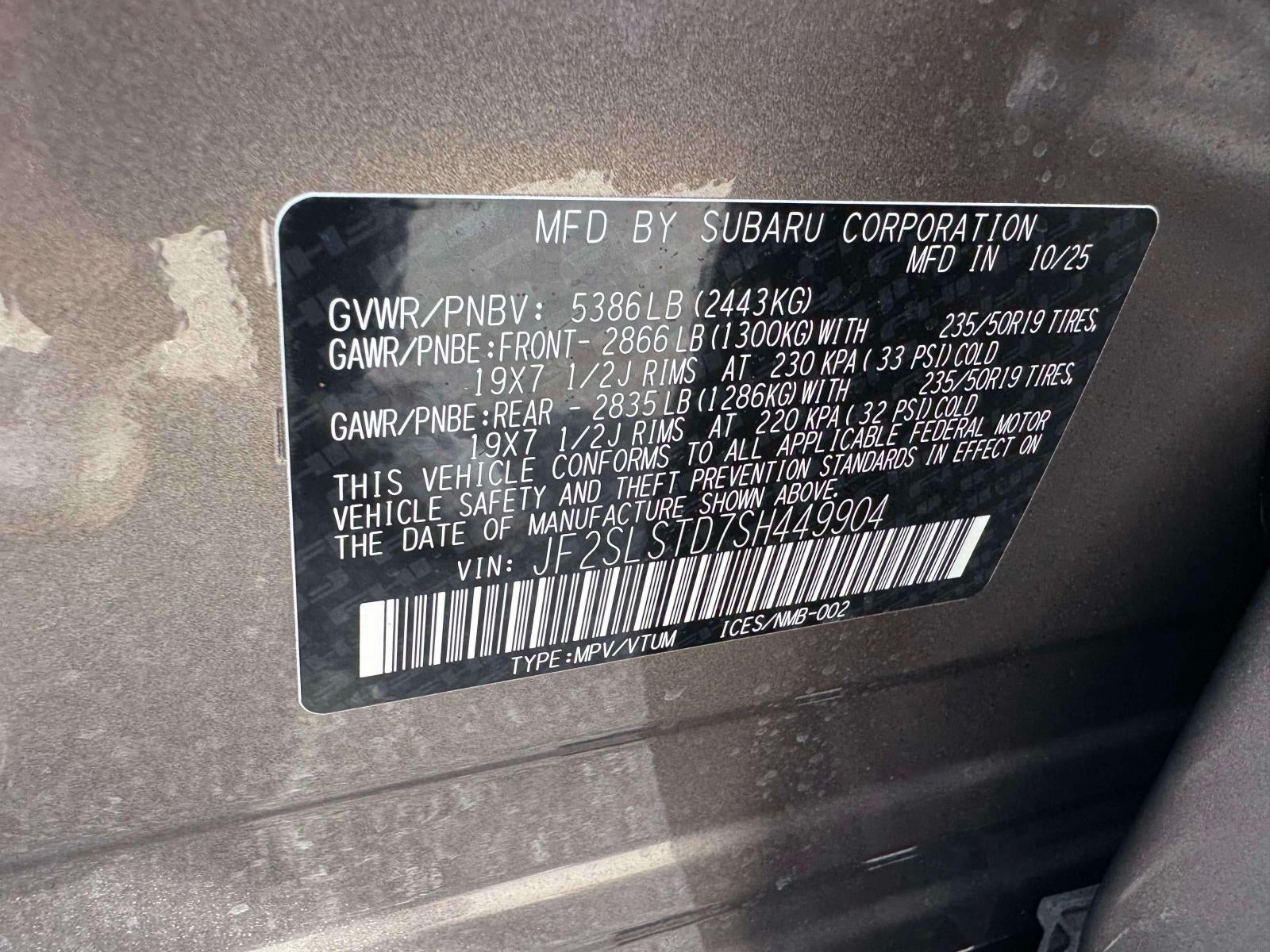 2025 Subaru FORESTER Touring Hybrid