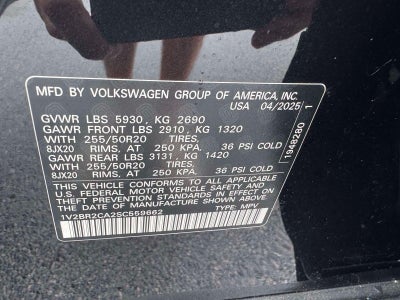 2025 Volkswagen Atlas 2.0T SEL