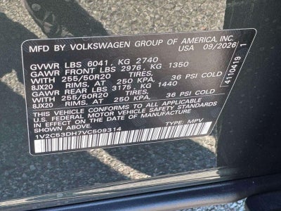 2027 Volkswagen Atlas 2.0T SEL
