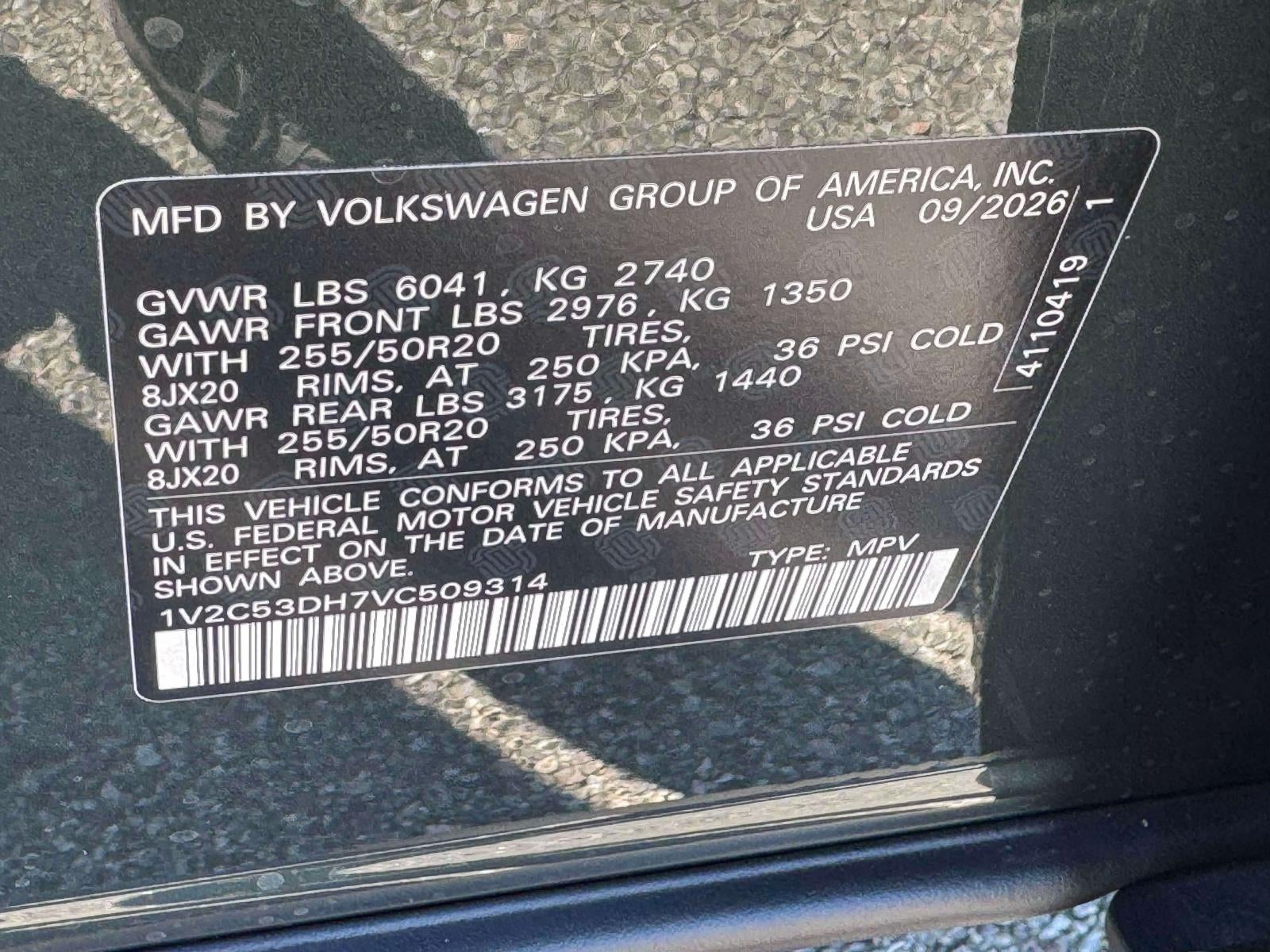 2027 Volkswagen Atlas 2.0T SEL