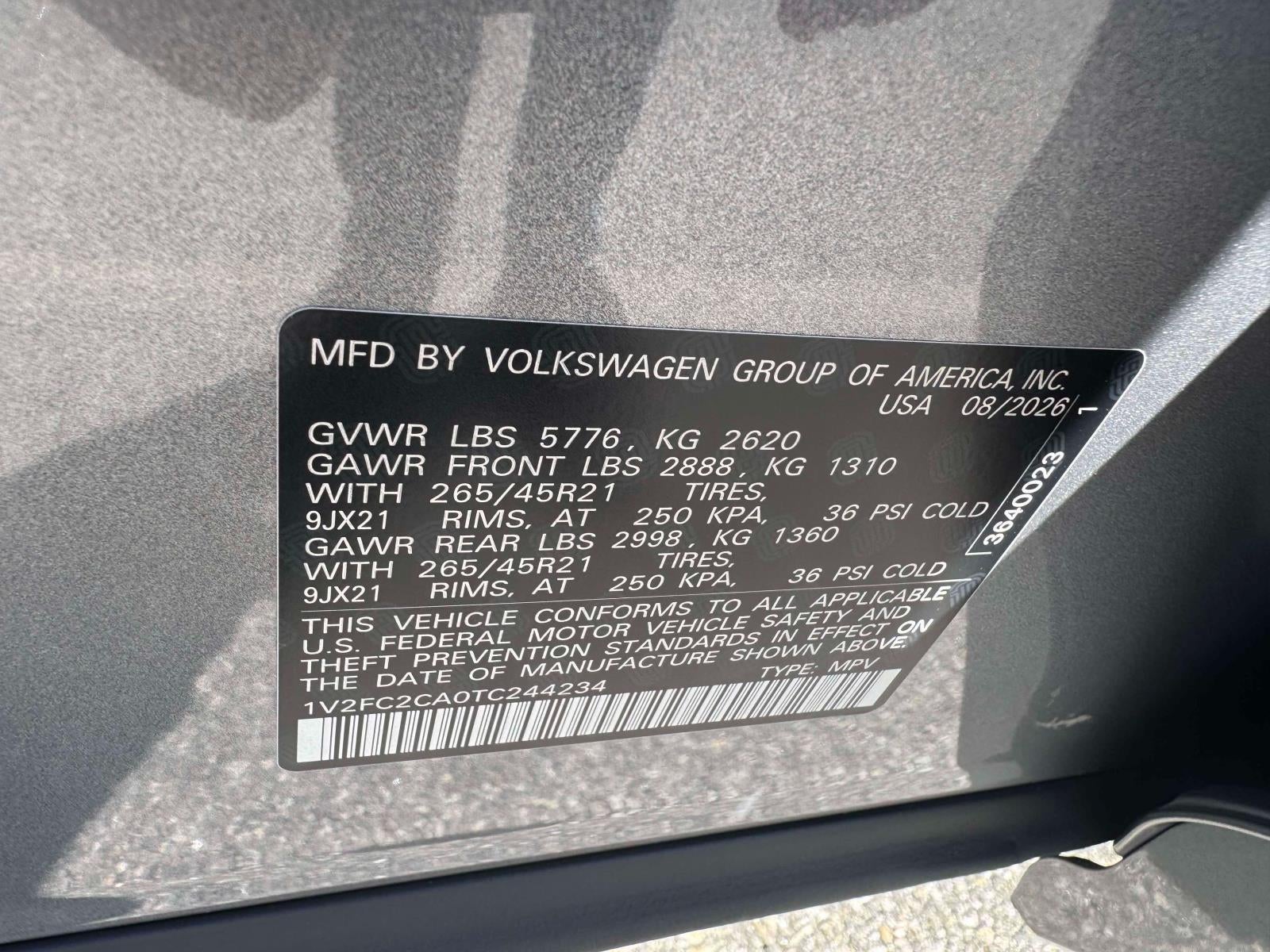 2026 Volkswagen Atlas Cross Sport 2.0T SEL Premium R-Line