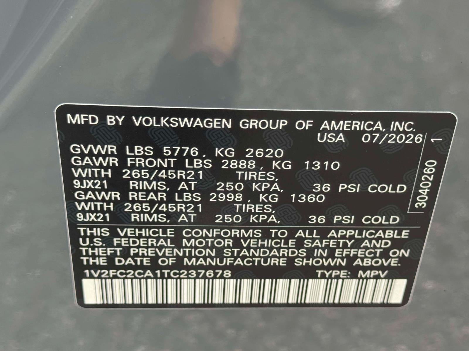 2026 Volkswagen Atlas Cross Sport 2.0T SEL Premium R-Line