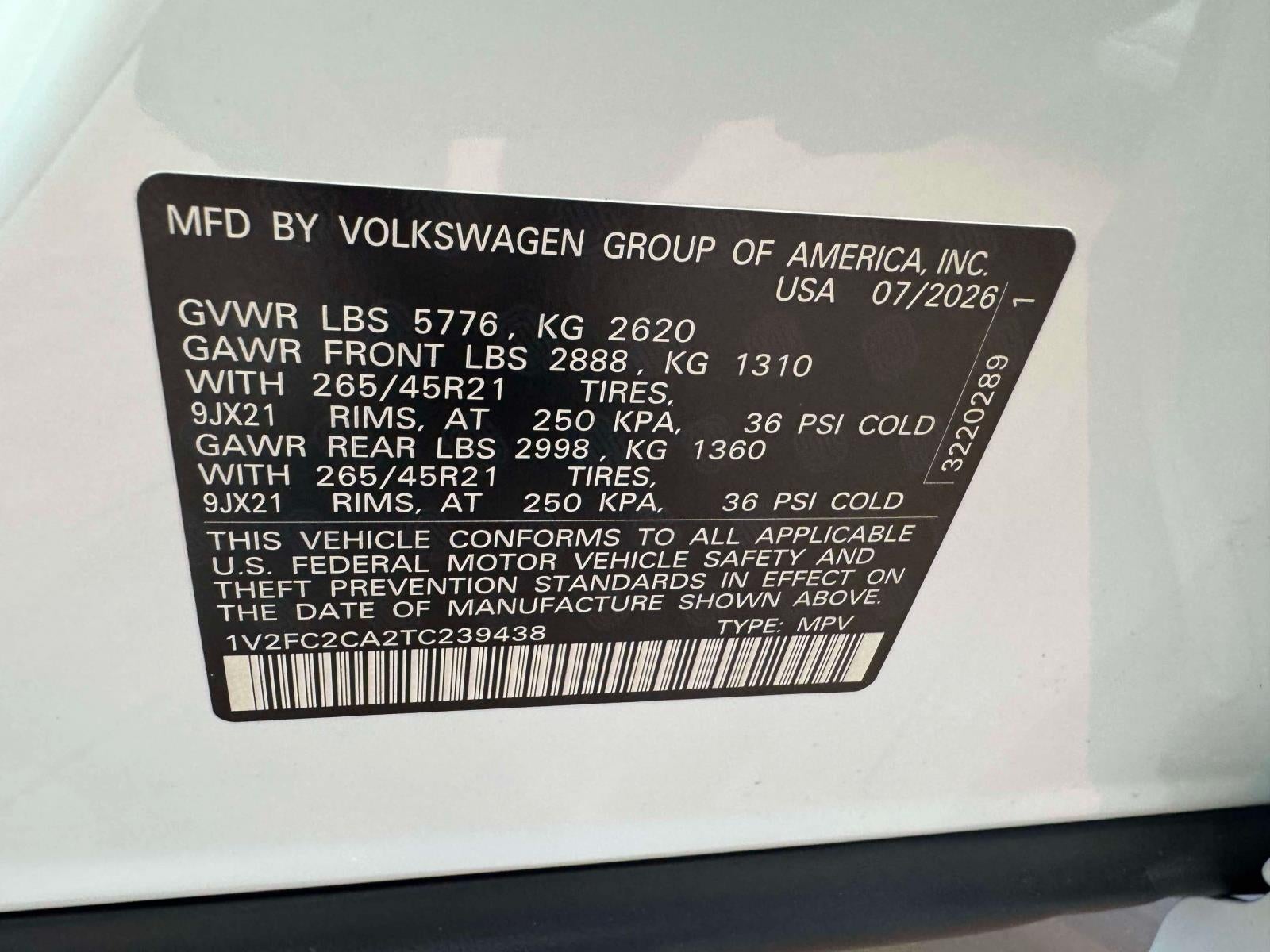 2026 Volkswagen Atlas Cross Sport 2.0T SEL Premium R-Line