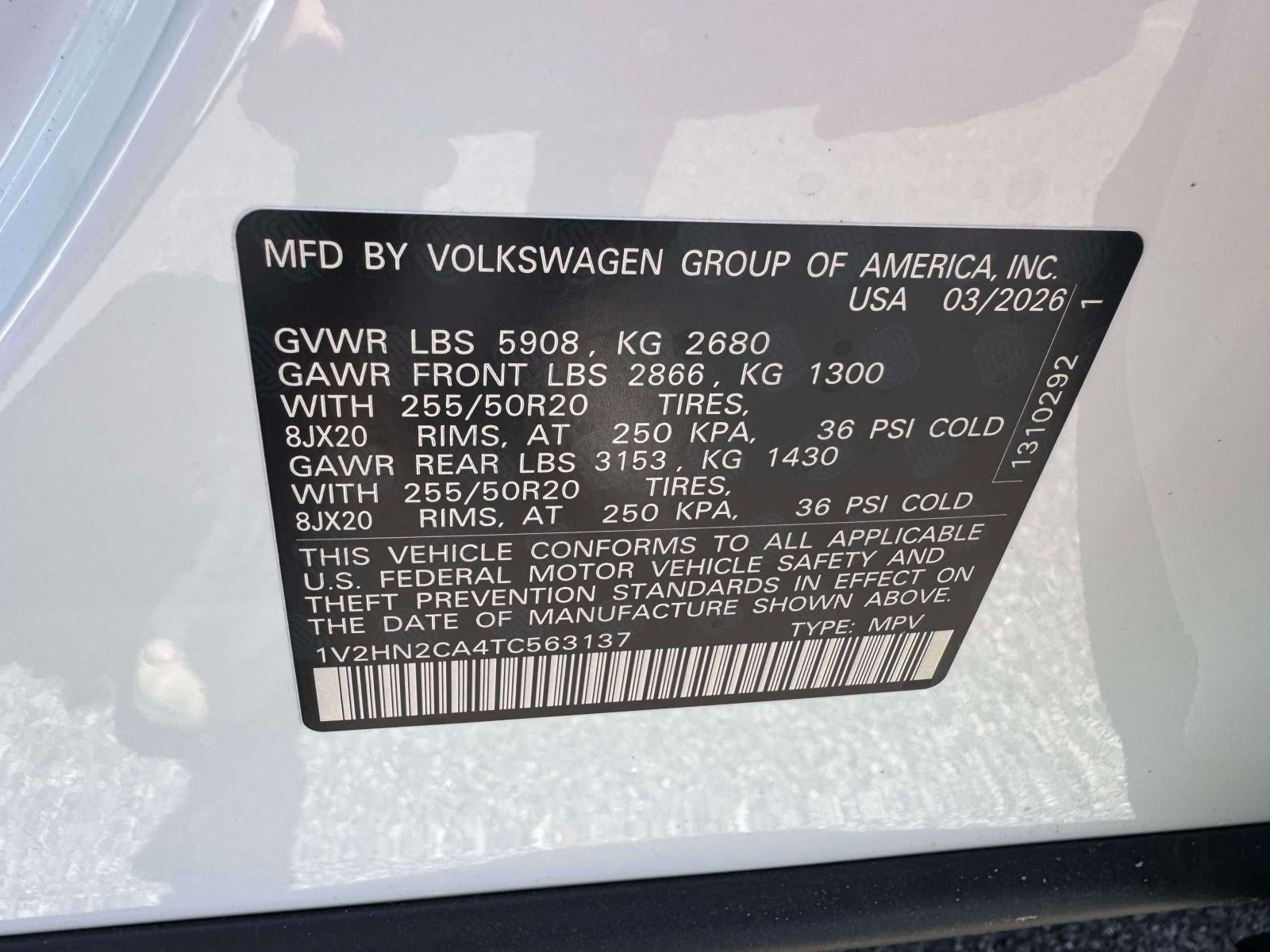 2026 Volkswagen Atlas 2.0T SE W/TECHNOLOGY