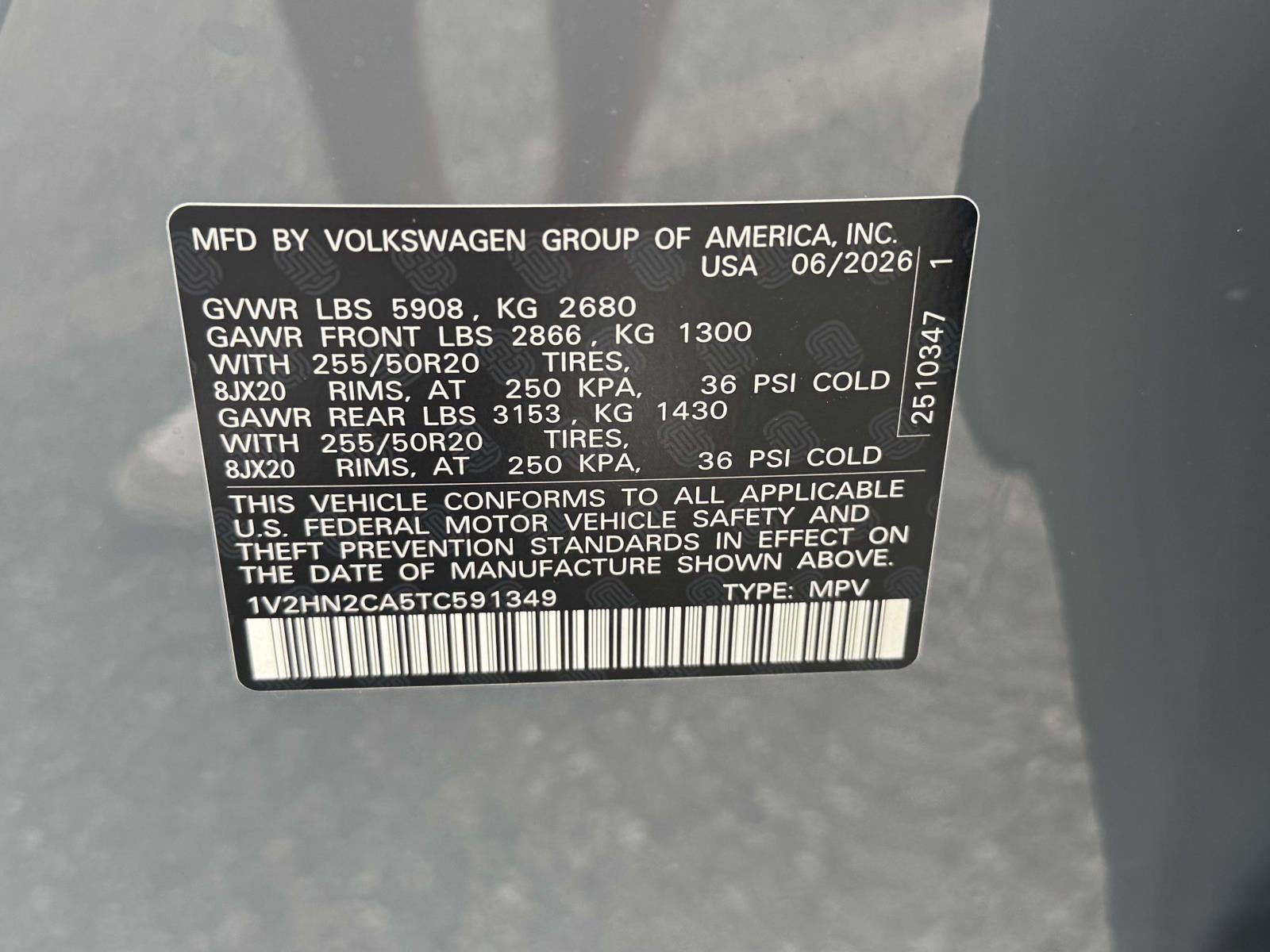 2026 Volkswagen Atlas 2.0T SE W/TECHNOLOGY