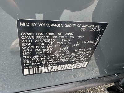 2026 Volkswagen Atlas 2.0T SE W/TECHNOLOGY