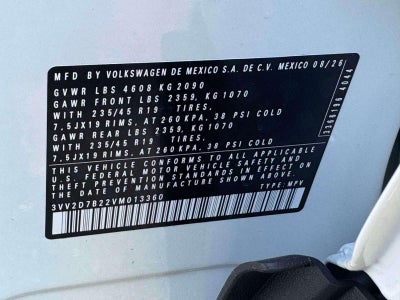 2027 Volkswagen Taos 1.5T SE