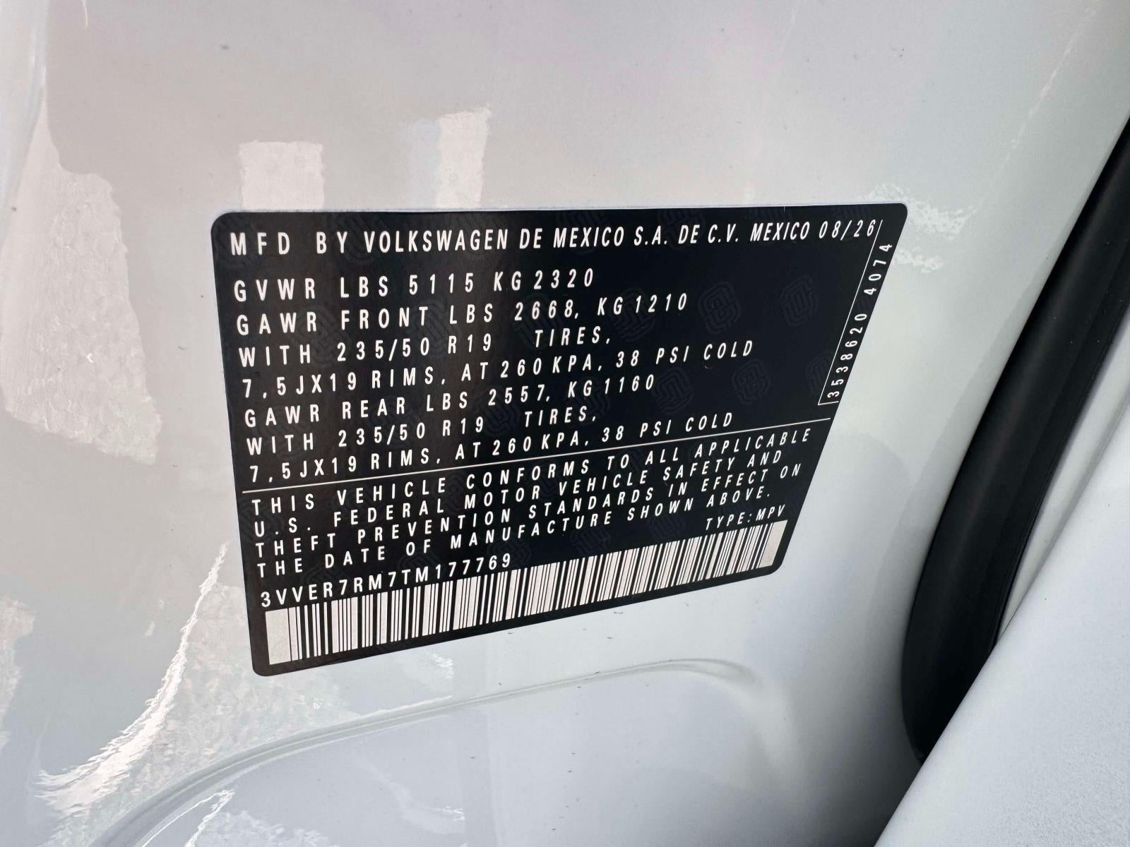 2026 Volkswagen Tiguan 2.0T SE