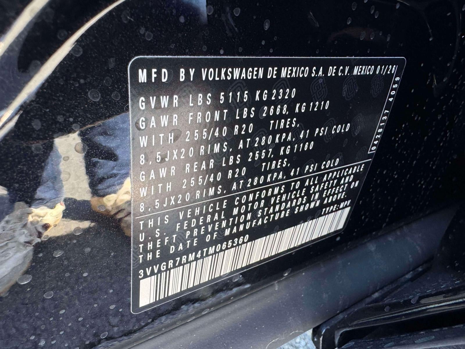 2026 Volkswagen Tiguan 2.0T SE R-Line Black