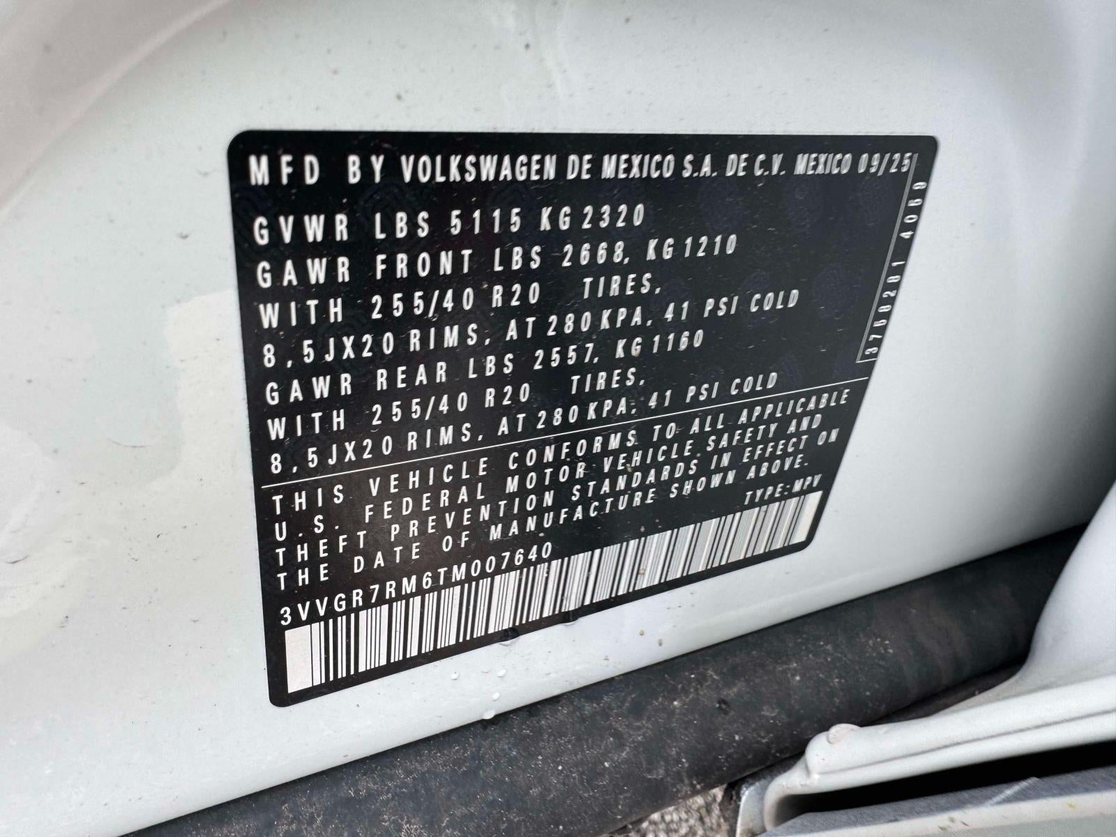 2026 Volkswagen Tiguan 2.0T SE R-Line Black