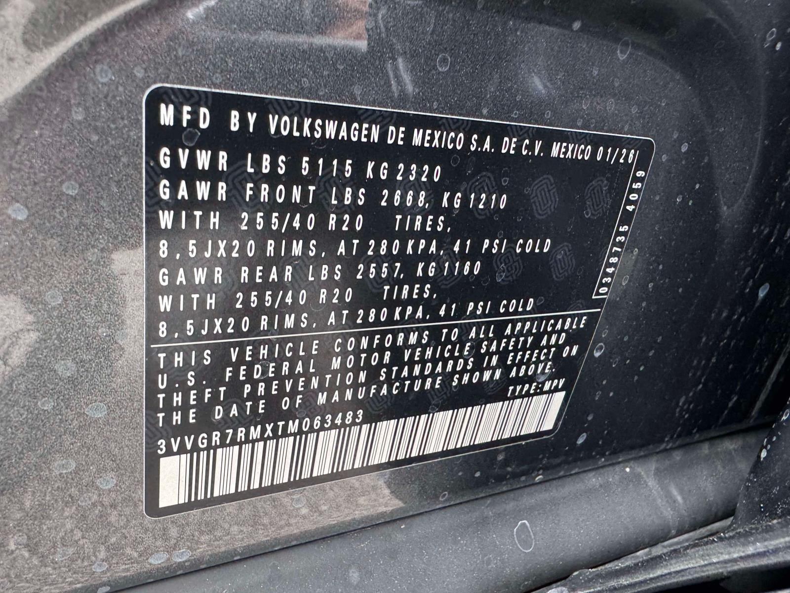 2026 Volkswagen Tiguan 2.0T SE R-Line Black